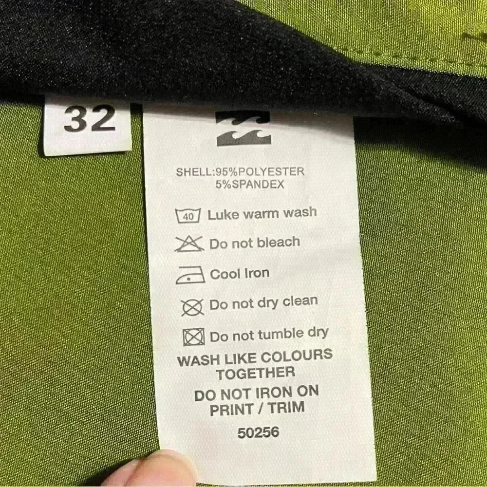 Billabong All Day Board Shorts 32 Green Surfcore Gorpcore Beachcore NWOT 18